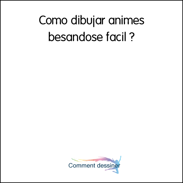 Como dibujar animes besandose facil